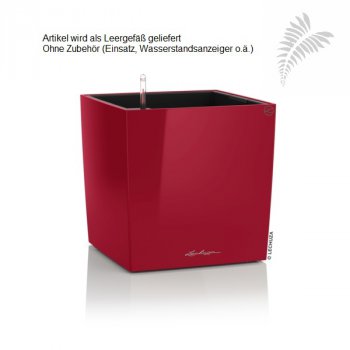 Lechuza Premium Cube 40 QU 40/h40 scarlet rot Leergefäß -A-