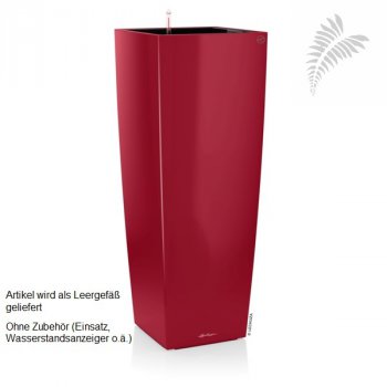 Lechuza Premium Cubico Alto QU 40/h105 scarlet rot Leergefäß -A-
