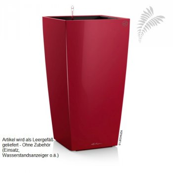 Lechuza Premium Cubico 30 QU 30/h56 scarlet rot Leergefäß -A-