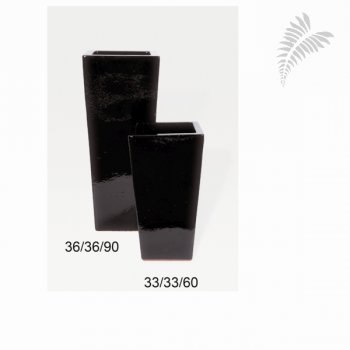 Casa Kubis QU 33x33/h60 Black Shiny -A-