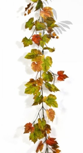 AUTUMN GRAPE LEAF GARLAND 180cm 1292NR